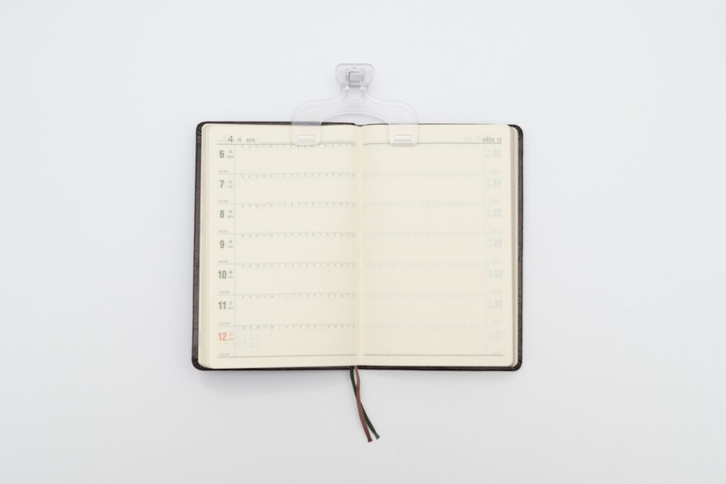 能率手帳ゴールドのウィークリー