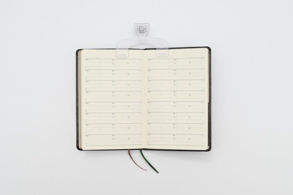 能率手帳ゴールドのアドレス帳