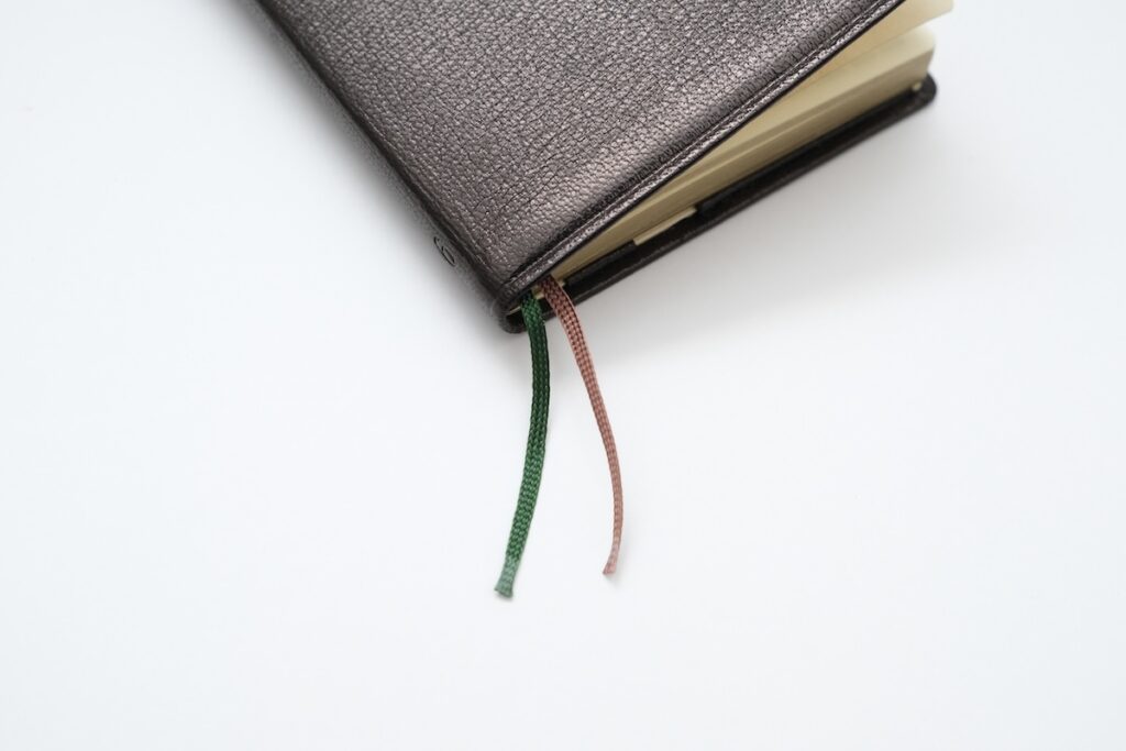 能率手帳ゴールドのしおり紐