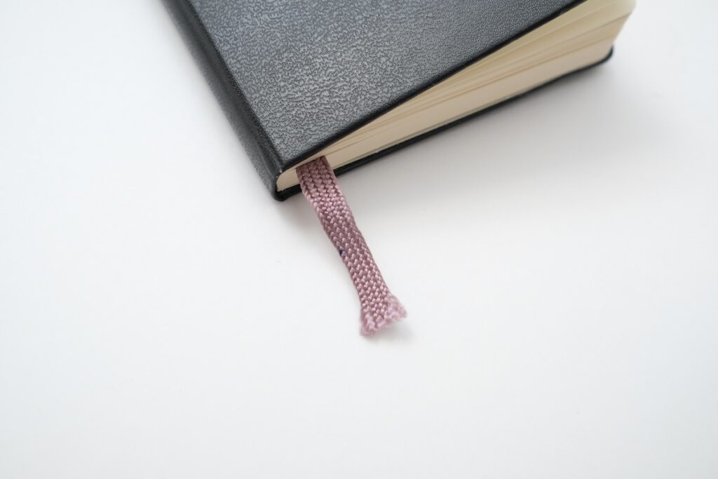 モレスキンノートのしおり紐