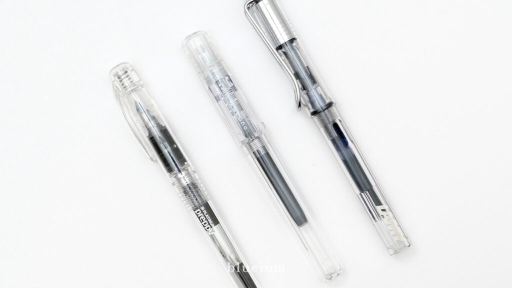 3本の万年筆