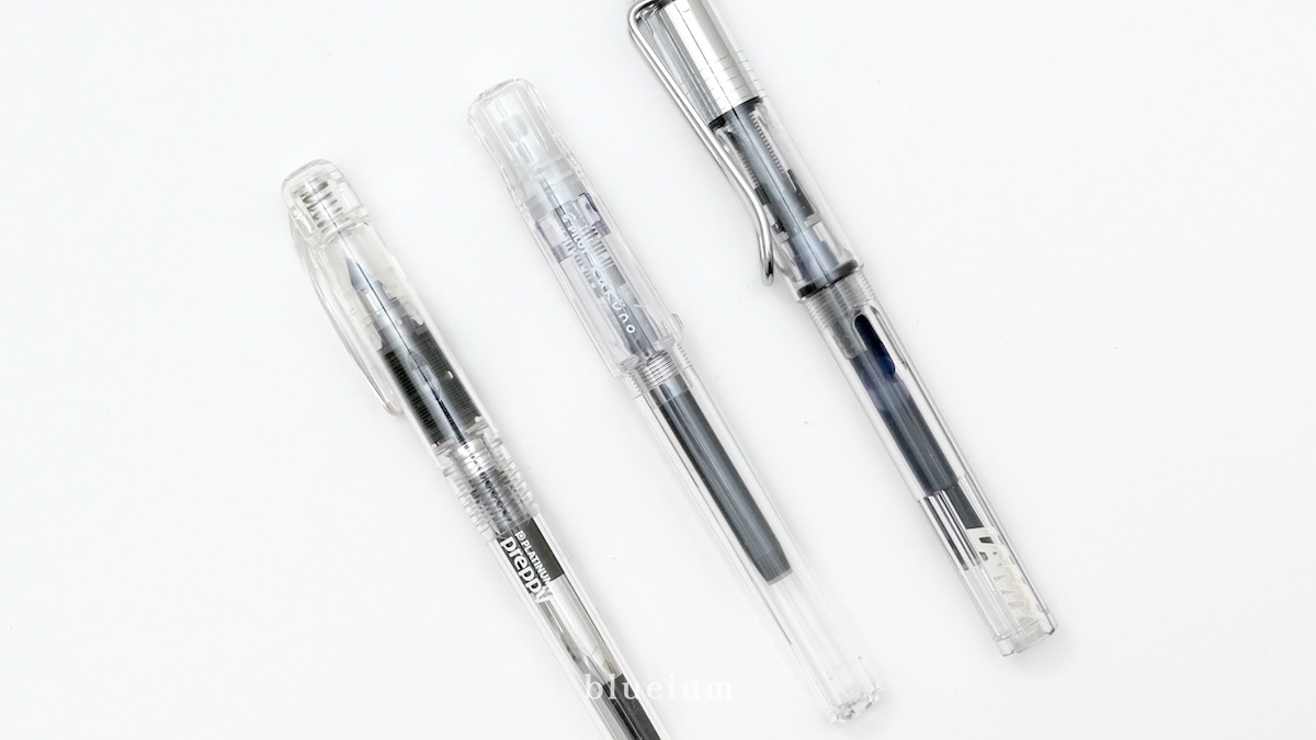 3本の万年筆